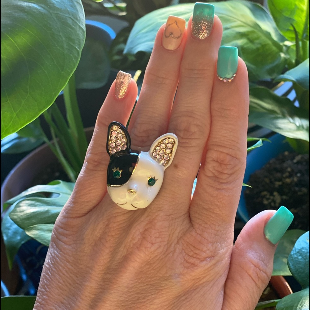 Betsy Johnson Frenchie Ring